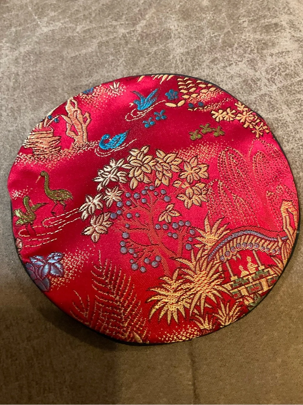 Oriental Red Silk Jewelry Pouches